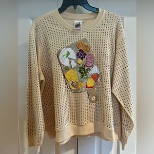 WORN ONCE— QUEEN OF SPARKLES Charcuterie Sweatshirt 🧀